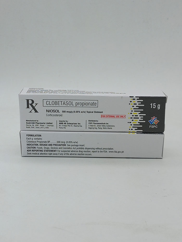 Niosol Clobetasol Propionate 0.05% Ointment 15 g