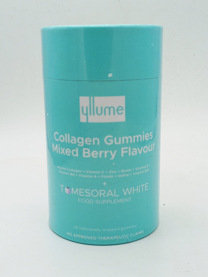 Yllume Collagen Gummies (Mixed Berry Flavor, Tomesoral™ White Supplement)